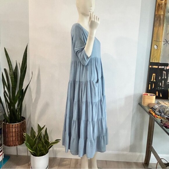 Bohemian Multi-Tiered Maxi Dress - Picture 2 of 11